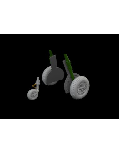 Bf 108 wheels spoked  EDUARD 