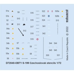S-199 Czechoslovak stencils 1/72 