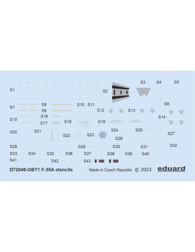 F-35A stencils 1/72 
