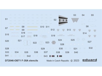 F-35A stencils 1/72 