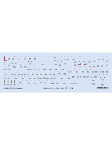 P-51D stencils 