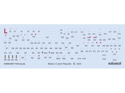 P-51D stencils 
