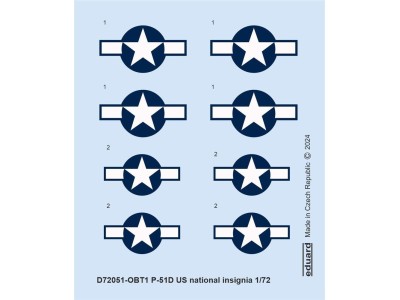P-51D US national insignia 