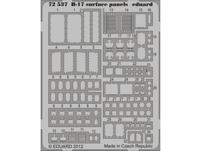 B-17 surface panels S.A. for Revell 