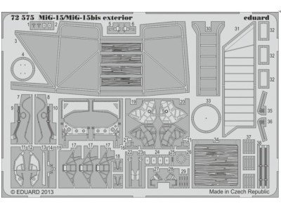 MiG-15/MiG-15bis exterior for Eduard 
