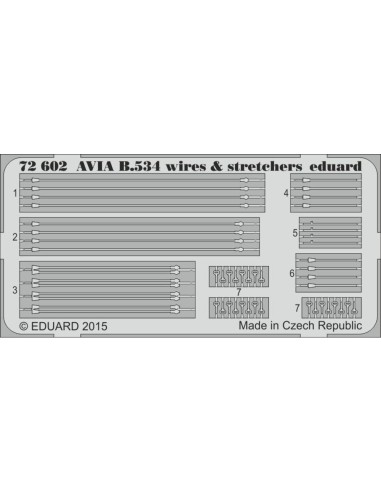 Avia B.534 wires & stretchers f. Eduard 