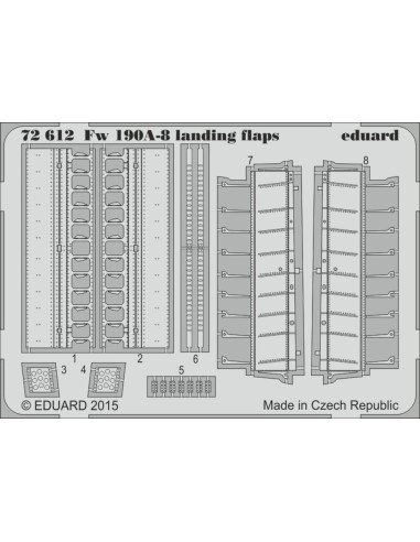 Fw 190A-8 landing flaps for Eduard 