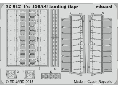 Fw 190A-8 landing flaps for Eduard 
