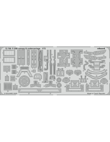 F-35B canopy & undercarriage for Italeri 