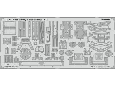 F-35B canopy & undercarriage for Italeri 