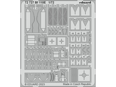 Bf 110E 1/72 for EDUARD 