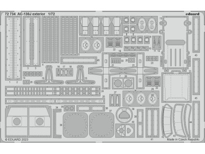 AC-130J exterior 1/72 ZVEZDA 