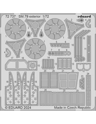 SM.79 exterior  ITALERI 