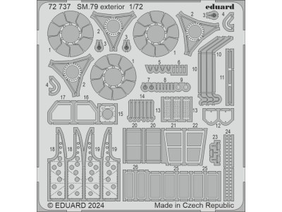 SM.79 exterior  ITALERI 