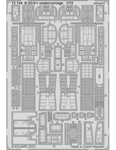 E-2C/C+ undercarriage  HELLER 