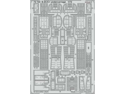 E-2C/C+ undercarriage  HELLER 