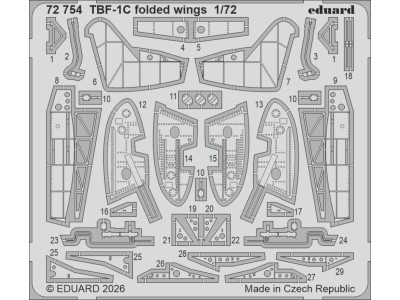 TBF-1C folded wings for Hobby Boss 