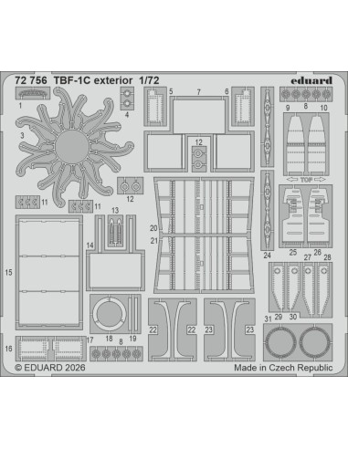 TBF-1C exterior for Hobby Boss 