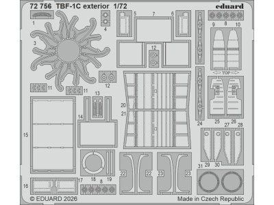TBF-1C exterior for Hobby Boss 