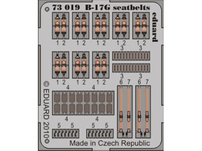 B-17G seatbelts for Revell 