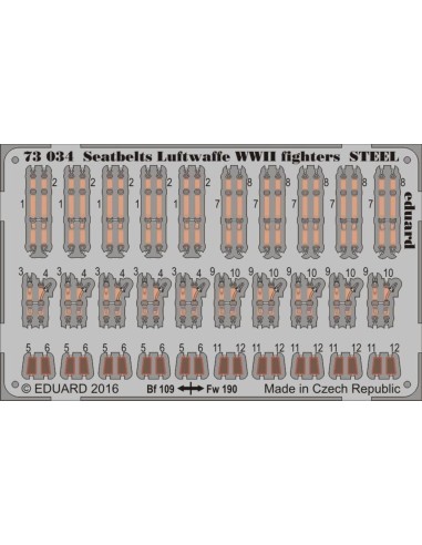 Seatbelts Luftwaffe WWII fighters STEEL 