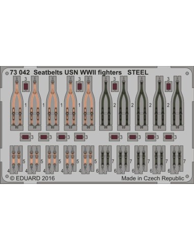 Seatbelts USN WWII fighters STEEL 