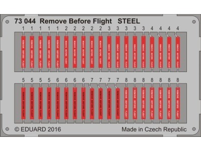 Remove Before Flight STEEL 