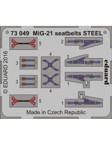 MiG-21 seatbelts STEEL 