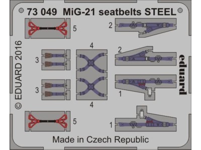 MiG-21 seatbelts STEEL 