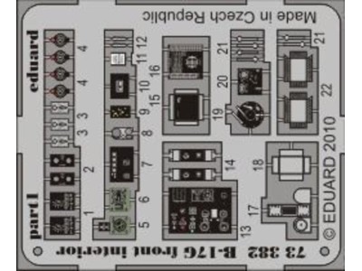 B-17G front interior for Revell 