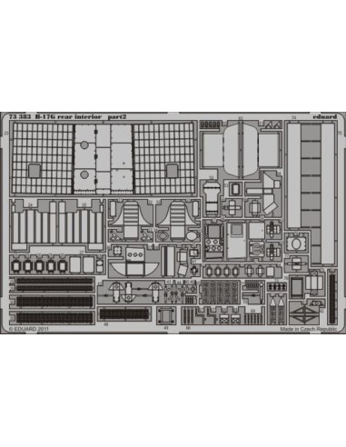 B-17G rear interior for Revell 