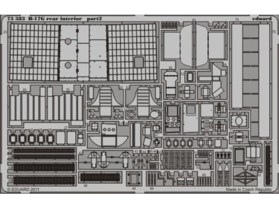 B-17G rear interior for Revell 