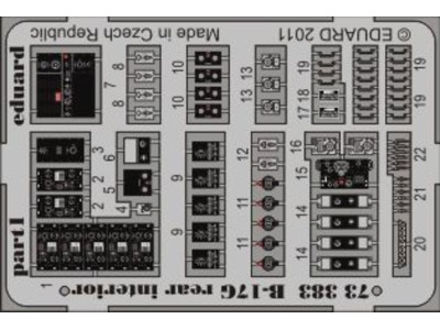 B-17G rear interior for Revell 