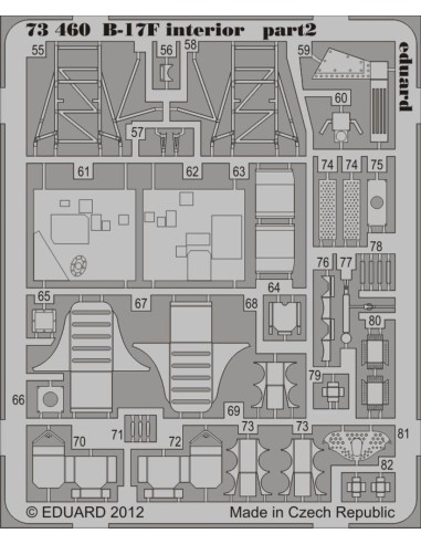B-17F interior S.A. for Revell 