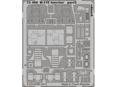 B-17F interior S.A. for Revell 