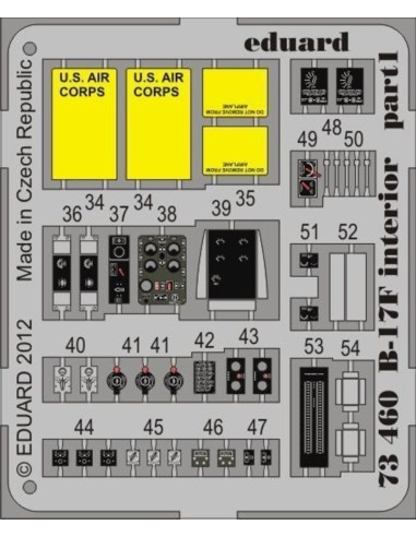 B-17F interior S.A. for Revell 