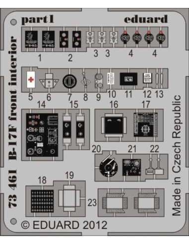 B-17F front interior for Revell 