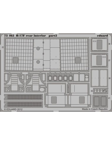 B-17F rear interior for Revell 