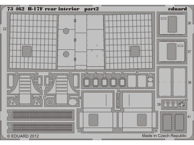 B-17F rear interior for Revell 