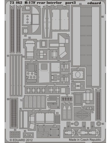 B-17F rear interior for Revell 