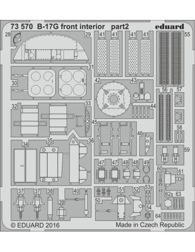B-17G front interior for Airfix 