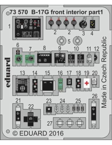 B-17G front interior for Airfix 