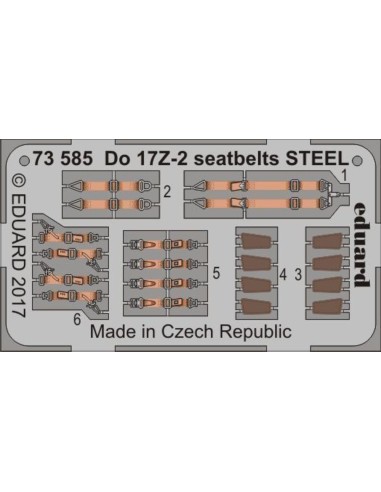 Do 17Z-2 seatbelts STEEL for ICM 