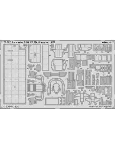 Lancaster B Mk.I/B Mk.III interior for Airfix 