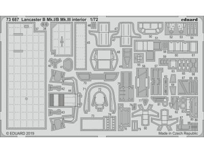 Lancaster B Mk.I/B Mk.III interior for Airfix 