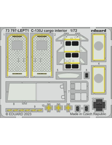C-130J cargo interior 1/72 ZVEZDA 