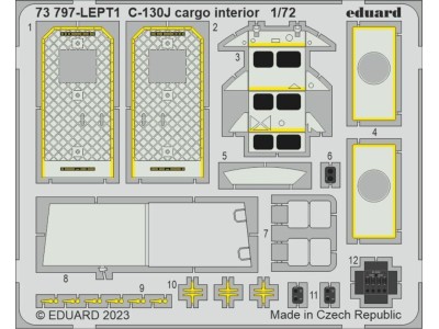C-130J cargo interior 1/72 ZVEZDA 