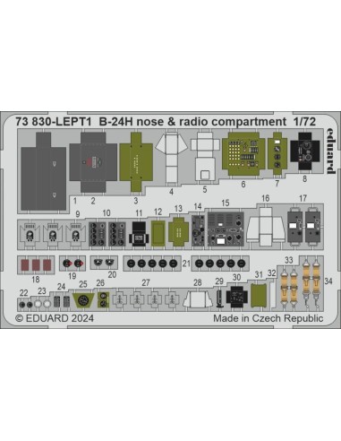 B-24H nose & radio compartment 1/72 