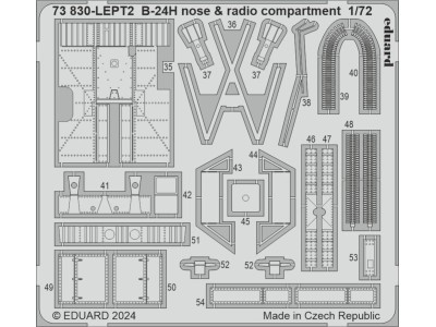 B-24H nose & radio compartment 1/72 