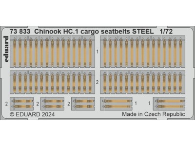 Chinook HC.1 cargo seatbelts STEEL  AIRFIX 